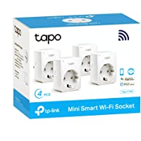 TP-Link Tapo P100 4-pack - WiFi Enchufe Inteligente Mini tamaño para Controlar su Dispositivo Desde Cualquier Lugar- sin…